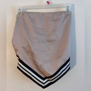 Strapless silk bandana top